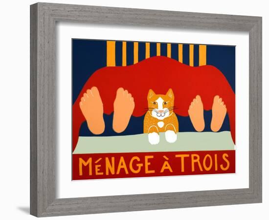 Menage A Trois Orange Cat-Stephen Huneck-Framed Giclee Print