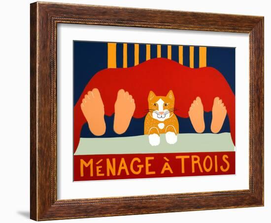 Menage A Trois Orange Cat-Stephen Huneck-Framed Giclee Print