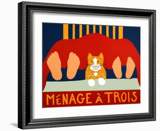 Menage A Trois Orange Cat-Stephen Huneck-Framed Giclee Print