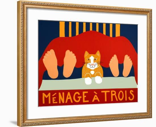 Menage A Trois Orange Cat-Stephen Huneck-Framed Giclee Print