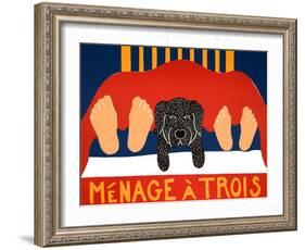 Menage Black-Stephen Huneck-Framed Giclee Print