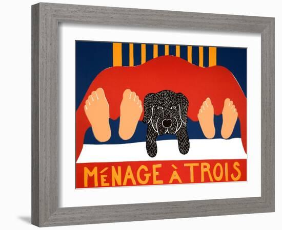 Menage Black-Stephen Huneck-Framed Giclee Print