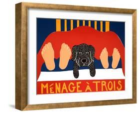 Menage Black-Stephen Huneck-Framed Giclee Print