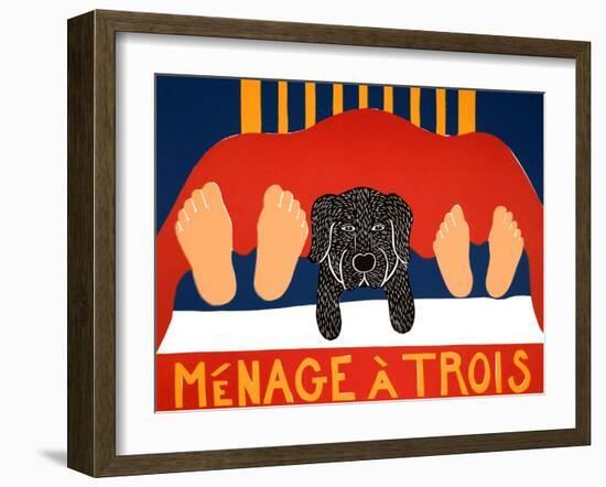 Menage Black-Stephen Huneck-Framed Giclee Print