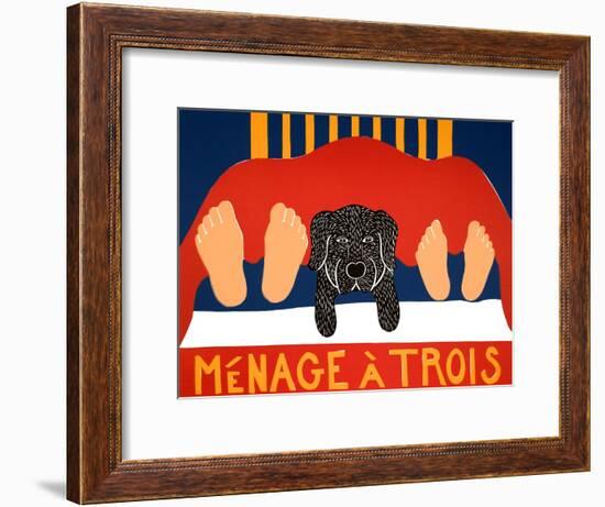 Menage Black-Stephen Huneck-Framed Giclee Print