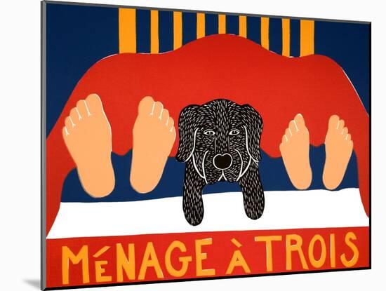 Menage Black-Stephen Huneck-Mounted Giclee Print