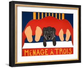 Menage Black-Stephen Huneck-Framed Giclee Print