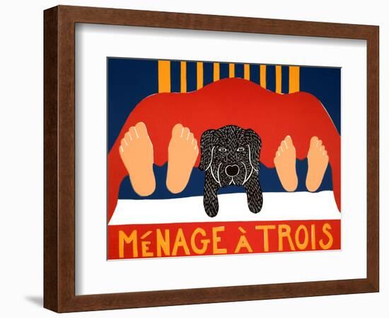 Menage Black-Stephen Huneck-Framed Giclee Print