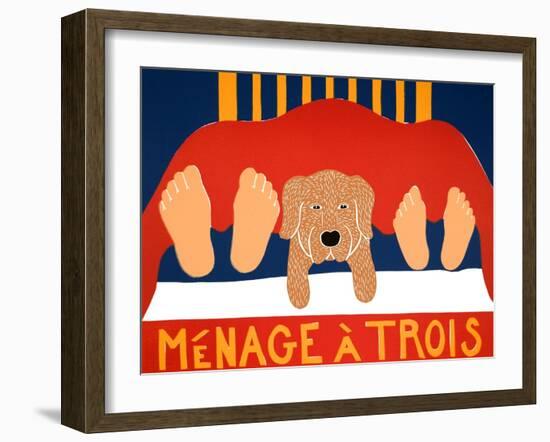 Menage Golden 1-Stephen Huneck-Framed Giclee Print