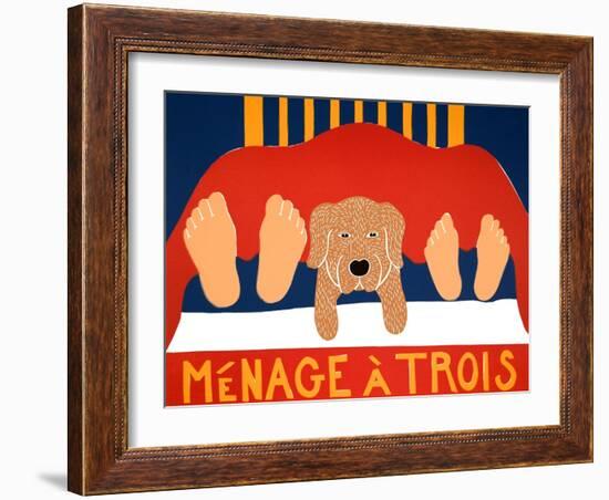 Menage Golden 1-Stephen Huneck-Framed Giclee Print