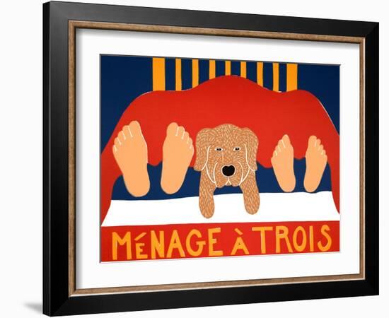 Menage Golden 1-Stephen Huneck-Framed Giclee Print