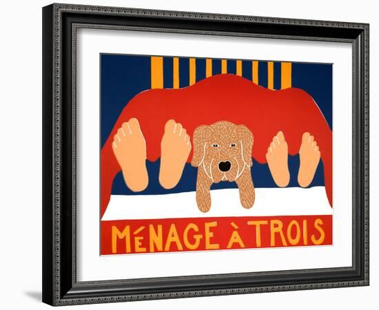 Menage Golden 1-Stephen Huneck-Framed Giclee Print