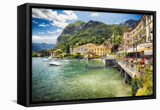 Menaggio Scenic On Lake Como-George Oze-Framed Premier Image Canvas