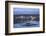 Menai Bridge Spanning the Menai Strait, Backed by the Mountains of Snowdonia National Park, Wales-Adam Burton-Framed Photographic Print