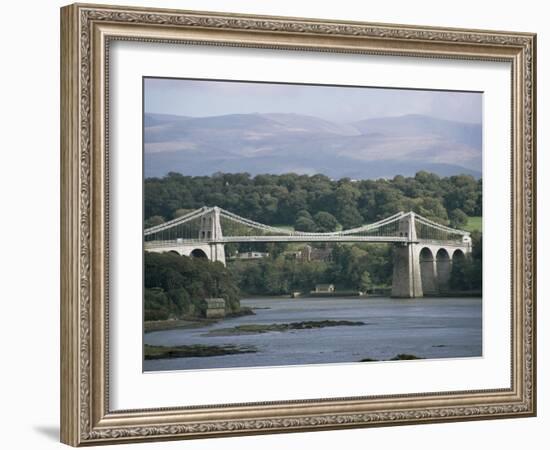 Menai Bridge, Wales, United Kingdom-Adam Woolfitt-Framed Photographic Print