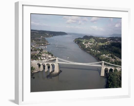 Menai Bridge, Wales, United Kingdom-Adam Woolfitt-Framed Photographic Print