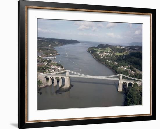 Menai Bridge, Wales, United Kingdom-Adam Woolfitt-Framed Photographic Print