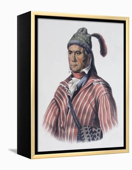 Menawa (Oakfuskee Chief)-Charles Bird King-Framed Premier Image Canvas