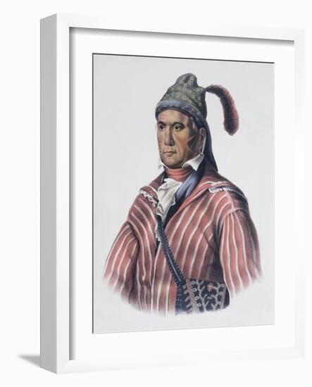 Menawa (Oakfuskee Chief)-Charles Bird King-Framed Giclee Print