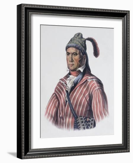 Menawa (Oakfuskee Chief)-Charles Bird King-Framed Giclee Print