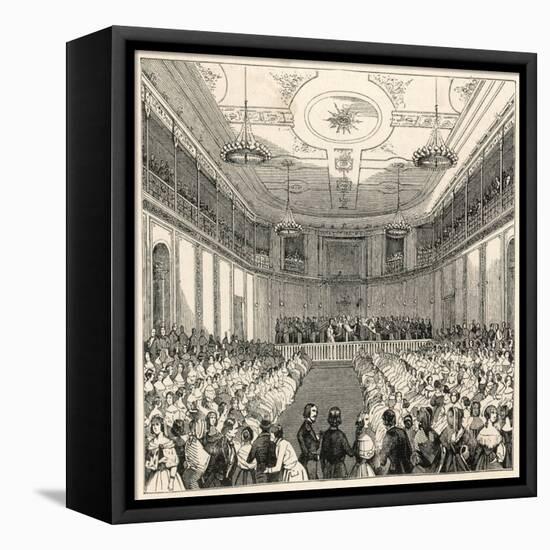 Mendelssohn Conducts His Own Music at the Leipzig Gewandhaus-null-Framed Stretched Canvas