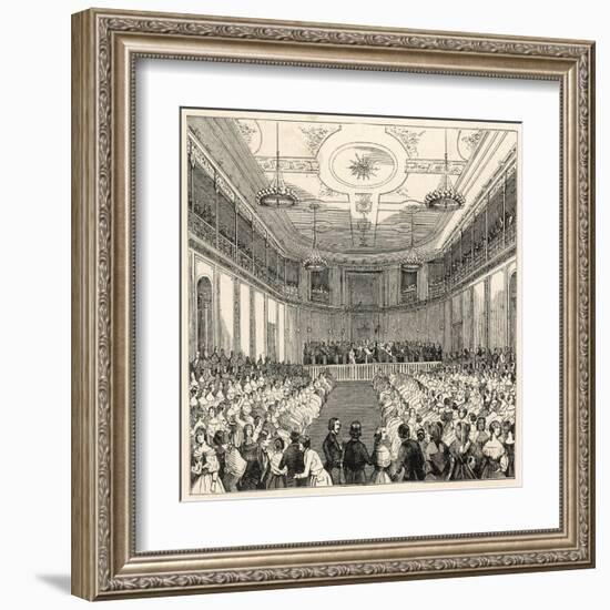 Mendelssohn Conducts His Own Music at the Leipzig Gewandhaus-null-Framed Art Print