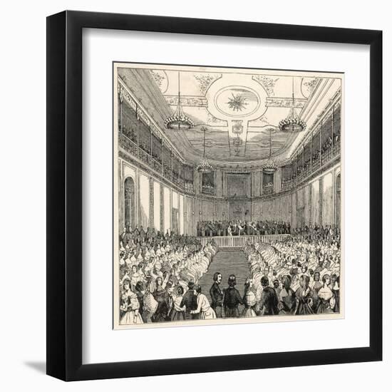 Mendelssohn Conducts His Own Music at the Leipzig Gewandhaus-null-Framed Art Print