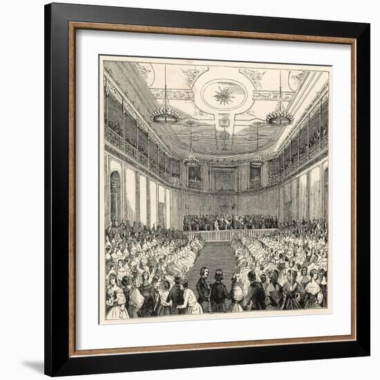 Mendelssohn Conducts His Own Music at the Leipzig Gewandhaus-null-Framed Art Print