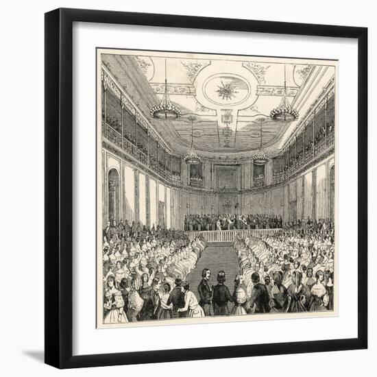 Mendelssohn Conducts His Own Music at the Leipzig Gewandhaus-null-Framed Art Print