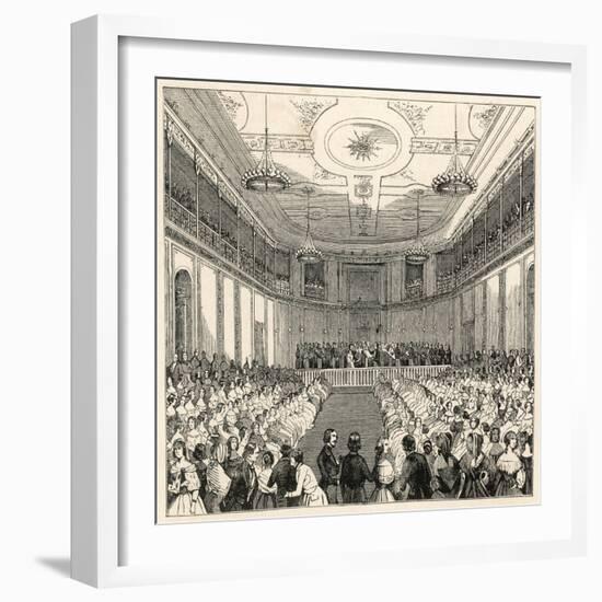 Mendelssohn Conducts His Own Music at the Leipzig Gewandhaus-null-Framed Art Print