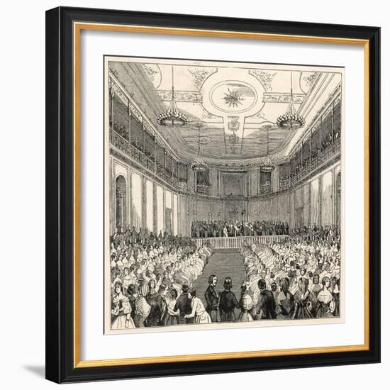 Mendelssohn Conducts His Own Music at the Leipzig Gewandhaus-null-Framed Art Print