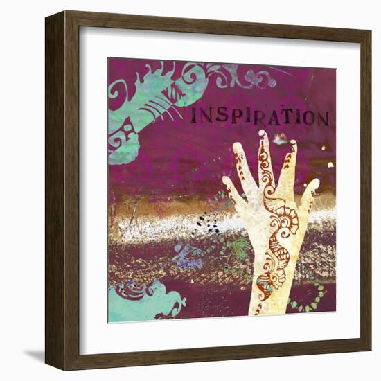 Mendhi I-Meringue-Framed Art Print