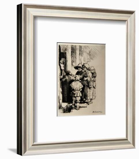 Mendients a la Porte d'Une Maison (B176)-Amand Durand-Framed Collectable Print