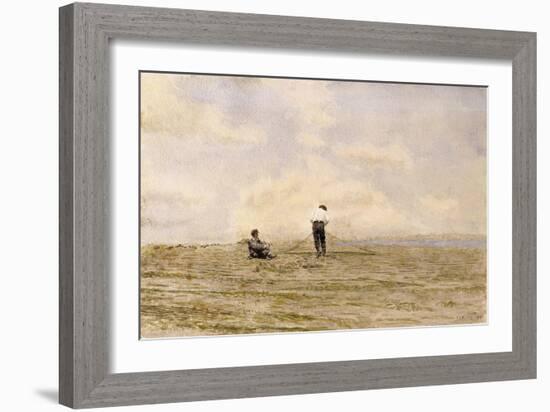 Mending the Net, 1882-Thomas Cowperthwait Eakins-Framed Premium Giclee Print