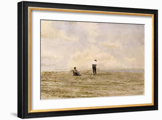 Mending the Net, 1882-Thomas Cowperthwait Eakins-Framed Premium Giclee Print