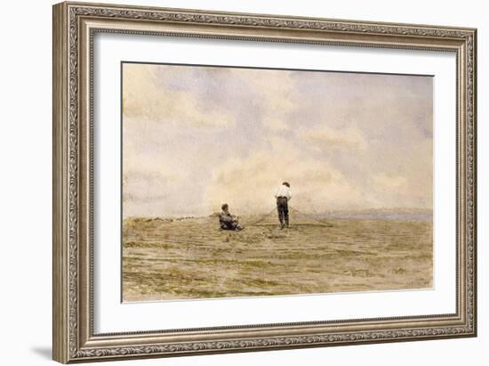 Mending the Net, 1882-Thomas Cowperthwait Eakins-Framed Giclee Print