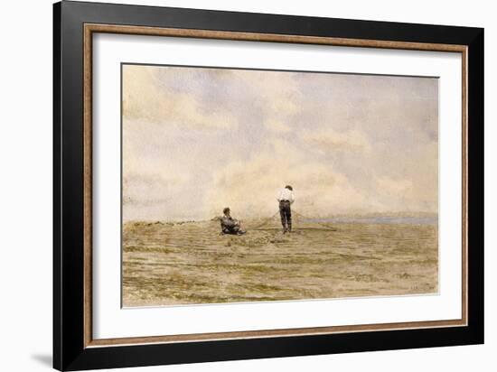 Mending the Net, 1882-Thomas Cowperthwait Eakins-Framed Giclee Print