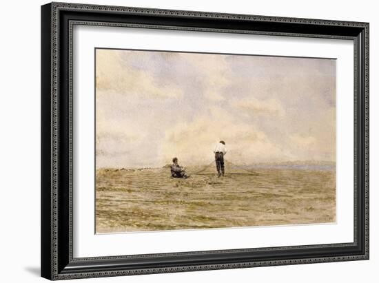 Mending the Net, 1882-Thomas Cowperthwait Eakins-Framed Giclee Print