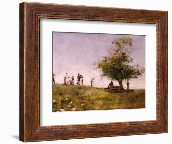 Mending the Net-Thomas Cowperthwait Eakins-Framed Premium Giclee Print