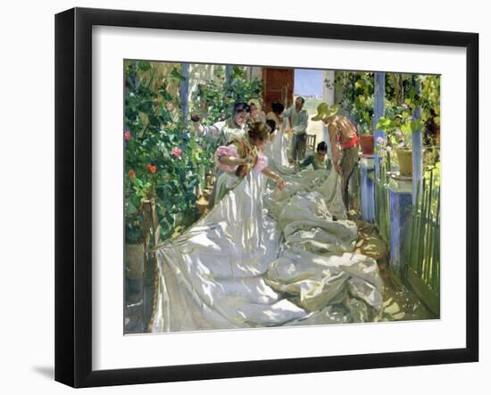 Mending the Sail-Joaqu?n Sorolla y Bastida-Framed Giclee Print