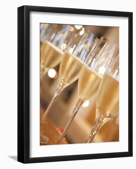 Mendoza Province, Lujan De Cuyo, Bodegas Norton Winery, Wineglasses in the Tasting Room, Argentina-Walter Bibikow-Framed Photographic Print