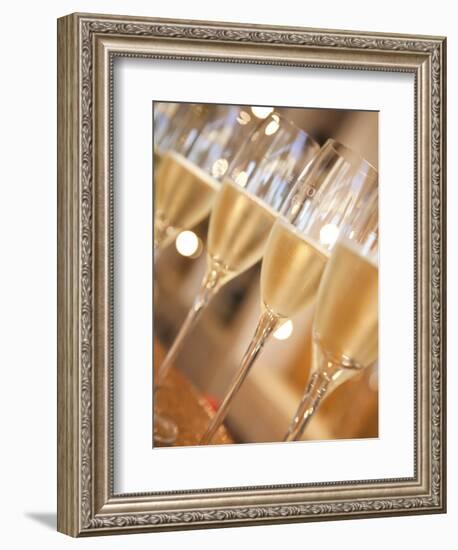 Mendoza Province, Lujan De Cuyo, Bodegas Norton Winery, Wineglasses in the Tasting Room, Argentina-Walter Bibikow-Framed Photographic Print