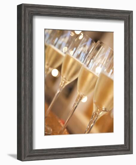 Mendoza Province, Lujan De Cuyo, Bodegas Norton Winery, Wineglasses in the Tasting Room, Argentina-Walter Bibikow-Framed Photographic Print