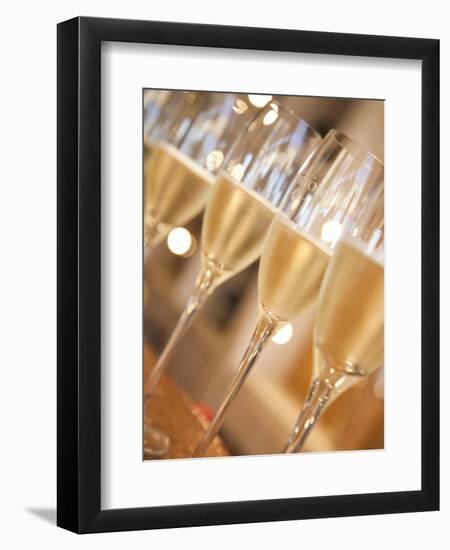 Mendoza Province, Lujan De Cuyo, Bodegas Norton Winery, Wineglasses in the Tasting Room, Argentina-Walter Bibikow-Framed Photographic Print