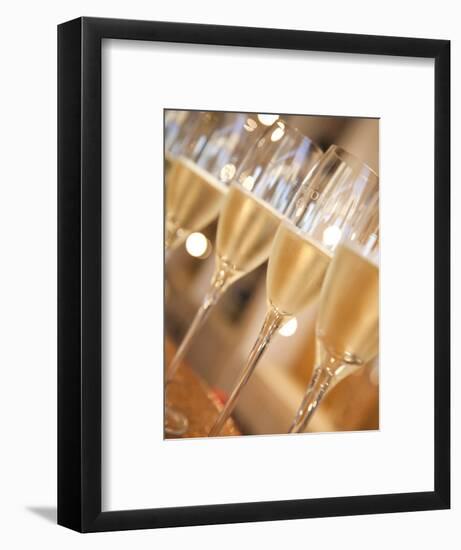 Mendoza Province, Lujan De Cuyo, Bodegas Norton Winery, Wineglasses in the Tasting Room, Argentina-Walter Bibikow-Framed Photographic Print