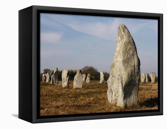 Menec Menhirs in Carnac, Morbihan, Brittany, France, Europe-null-Framed Premier Image Canvas