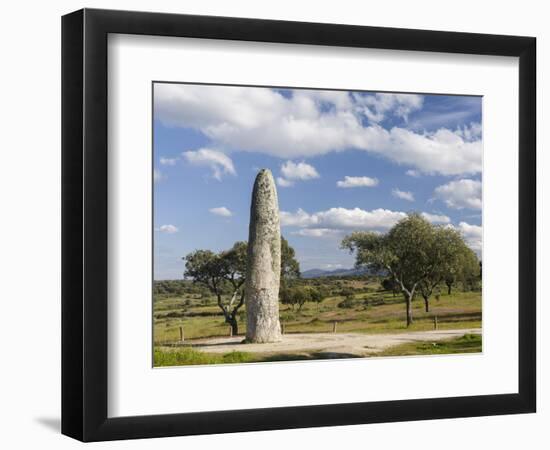 Menhir da Meada, Marvao in the Alentejo. Iberian peninsula, Portugal-Martin Zwick-Framed Photographic Print