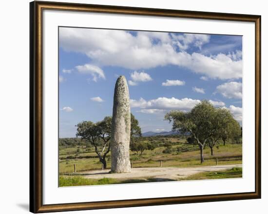 Menhir da Meada, Marvao in the Alentejo. Iberian peninsula, Portugal-Martin Zwick-Framed Photographic Print