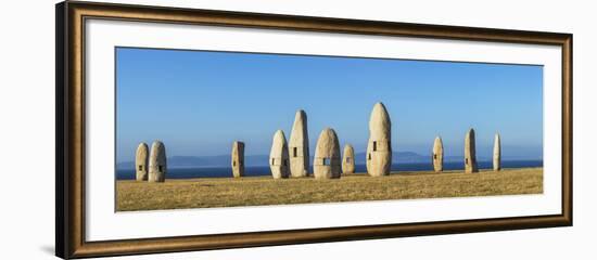 Menhirs Standing Stones, Paseo Dos Menhires, La Coruna, (A Coruna), Galicia, Spain-Peter Adams-Framed Photographic Print