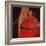 Menina in Red with Small Cockerel-Marisa Leon-Framed Giclee Print